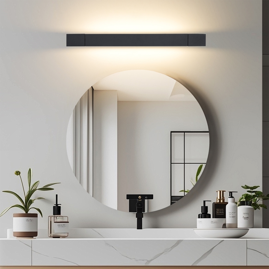 Brilagi - LED-peilivalaisin AQUA LINE LED/12W/230V 45 cm IP44 musta CRI 90