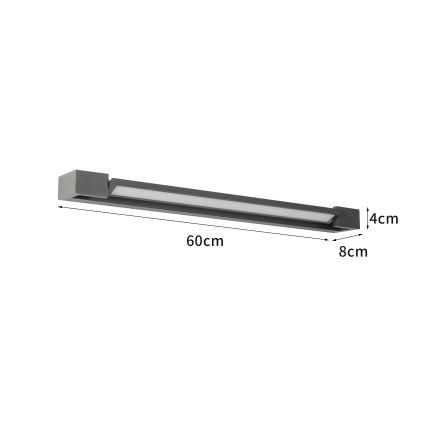 Brilagi - AQUA LINE LED-peilivalaisin 18W/230V 60 cm IP44 antrasiitti
