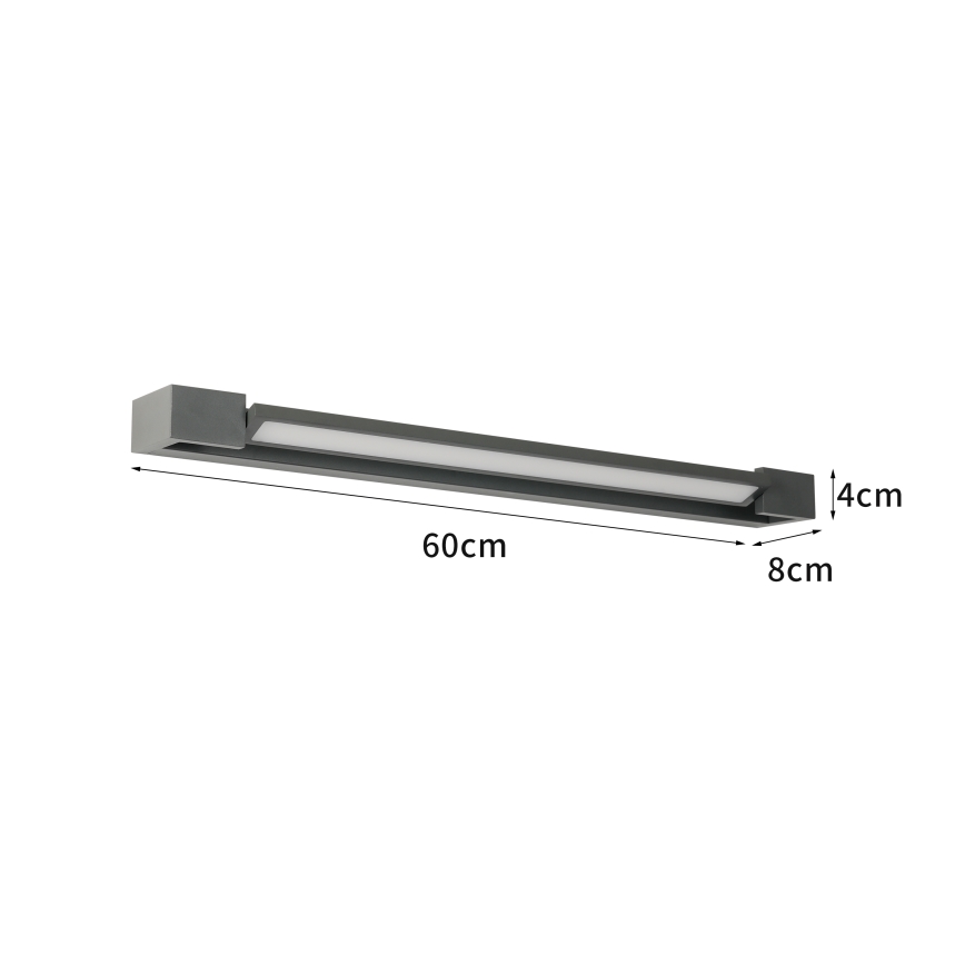Brilagi - AQUA LINE LED-peilivalaisin 18W/230V 60 cm IP44 antrasiitti