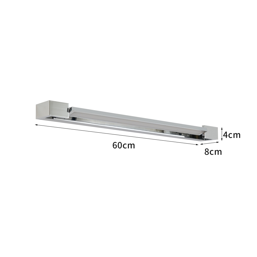 Brilagi - LED-kylpyhuonepeilivalaisin AQUA LINE LED/18W/230V 60 cm IP44 kiiltävä kromi CRI 90
