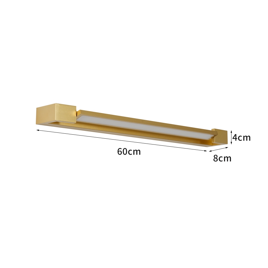 Brilagi - LED-peilivalaisin kylpyhuoneeseen AQUA LINE LED/18W/230V 60 cm IP44 kullanvärinen