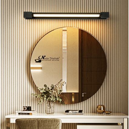 Brilagi - AQUA LINE LED-kylpyhuonepeilivalaisin LED/18W/230V 60 cm IP44 musta CRI 90