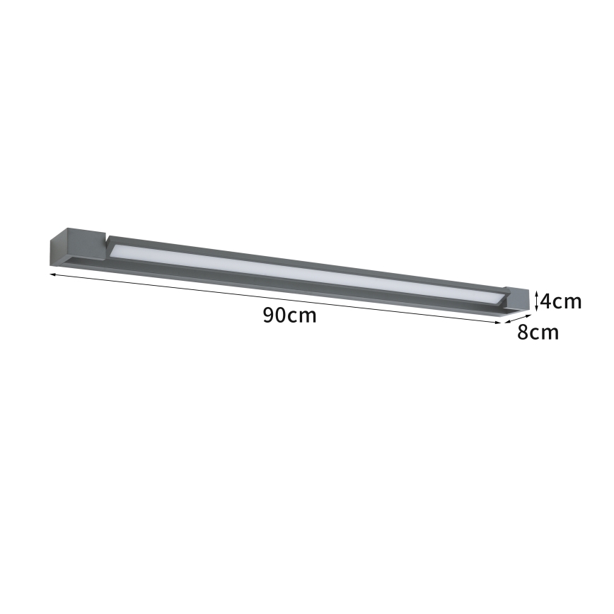 Brilagi - LED-kylpyhuonepeilivalaisin AQUA LINE LED/24W/230V 90 cm IP44 antrasiitti