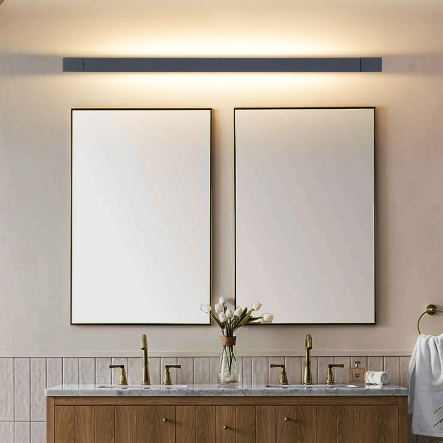 Brilagi - AQUA LINE LED - kylpyhuoneen peilivalaisin LED/36W/230V 120 cm IP44 musta CRI 90