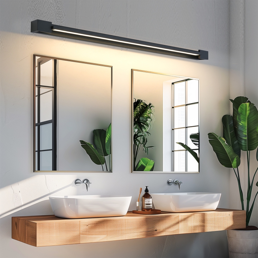 Brilagi - AQUA LINE LED - kylpyhuoneen peilivalaisin LED/36W/230V 120 cm IP44 musta CRI 90