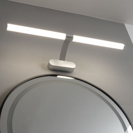 Brilagi - LED-peilivalaisin kylpyhuoneeseen 2-in-1 TUBEO LED/8W/230V 60 cm IP44 hopea