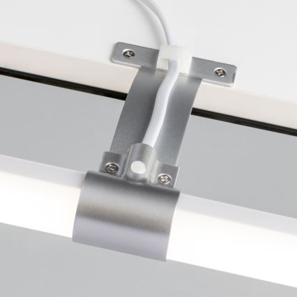 Brilagi - LED-peilivalaisin kylpyhuoneeseen 2-in-1 TUBEO LED/8W/230V 60 cm IP44 hopea