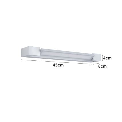 Brilagi - LED-kylpyhuoneen peilivalaisin AQUA LINE LED/12W/230V 45 cm IP44 mattakromi