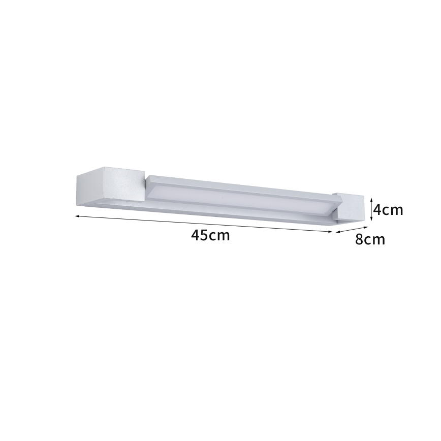 Brilagi - LED-kylpyhuoneen peilivalaisin AQUA LINE LED/12W/230V 45 cm IP44 mattakromi