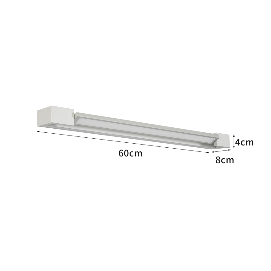 Brilagi - AQUA LINE LED/18W/230V 60 cm IP44 kylpyhuoneen peilivalaisin mattakromi