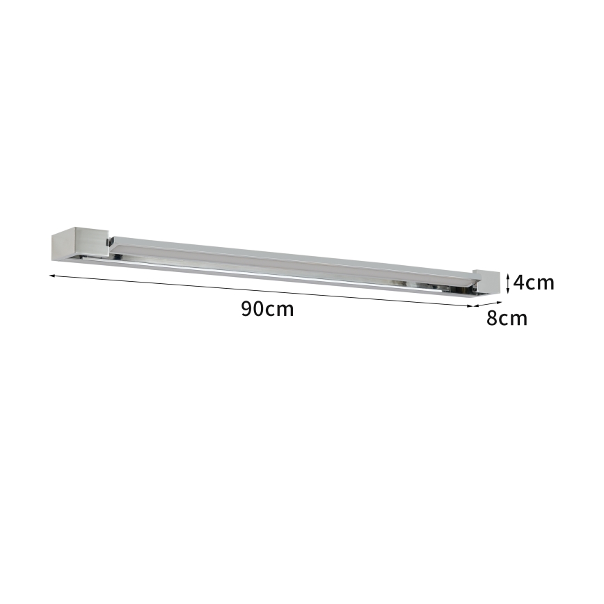 Brilagi - LED-peilivalaisin kylpyhuoneeseen AQUA LINE LED/24W/230V 90 cm IP44 kiillotettu kromi CRI 90