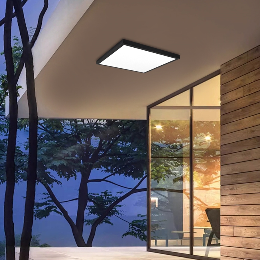Brilagi - LED-kattovalaisin kylpyhuoneeseen FRAME LED/50W/230V 60x60 cm 3000/4000/6000K IP44 musta