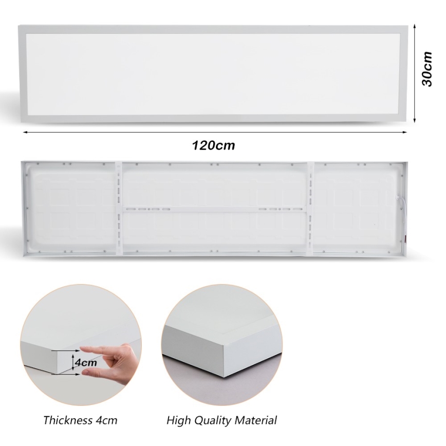 Brilagi - LED-kattovalaisin kylpyhuoneeseen FRAME LED/50W/230V 30x120 cm 3000/4000/6000K IP44 valkoinen