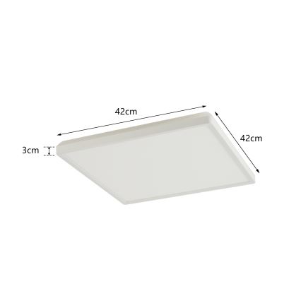 Brilagi - LED-kattovalaisin kylpyhuoneeseen ULTRA SLIM LED/24W/230V 42x42 cm valkoinen IP54