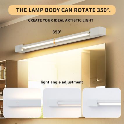 Brilagi - LED-kylpyhuoneen peilivalaisin AQUA LINE LED/18W/230V 60 cm IP44 valkoinen CRI 90