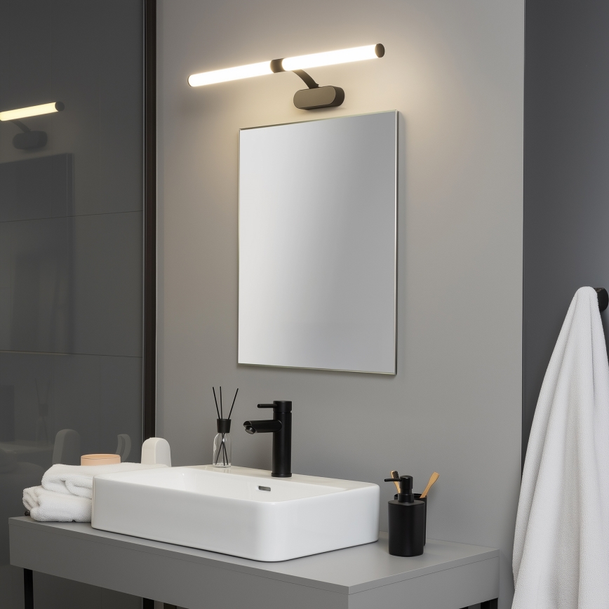Brilagi - LED-kylpyhuoneen peilivalaisin 2-in-1 TUBEO LED/8W/230V 60 cm IP44 musta
