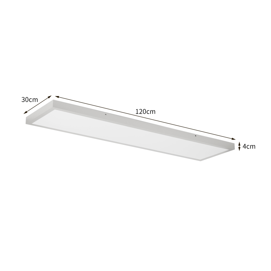 Brilagi - FRAME LED kylpyhuoneen kattovalaisin 50W/230V 3000/4000/6000K 120 x 30 cm IP44 hopea