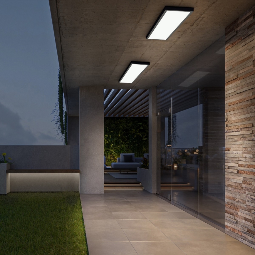 Brilagi - LED-kylpyhuoneen kattovalaisin FRAME LED/50W/230V 120x30 cm 3000/4000/6000K IP44 musta