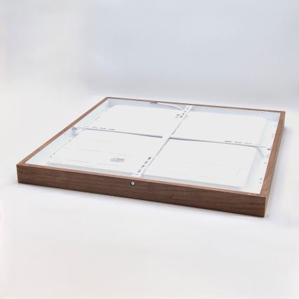 Brilagi - LED Kattovalaisin kylpyhuoneeseen WOODY FRAME LED/40W/230V 60x60 cm IP44 kirsikka