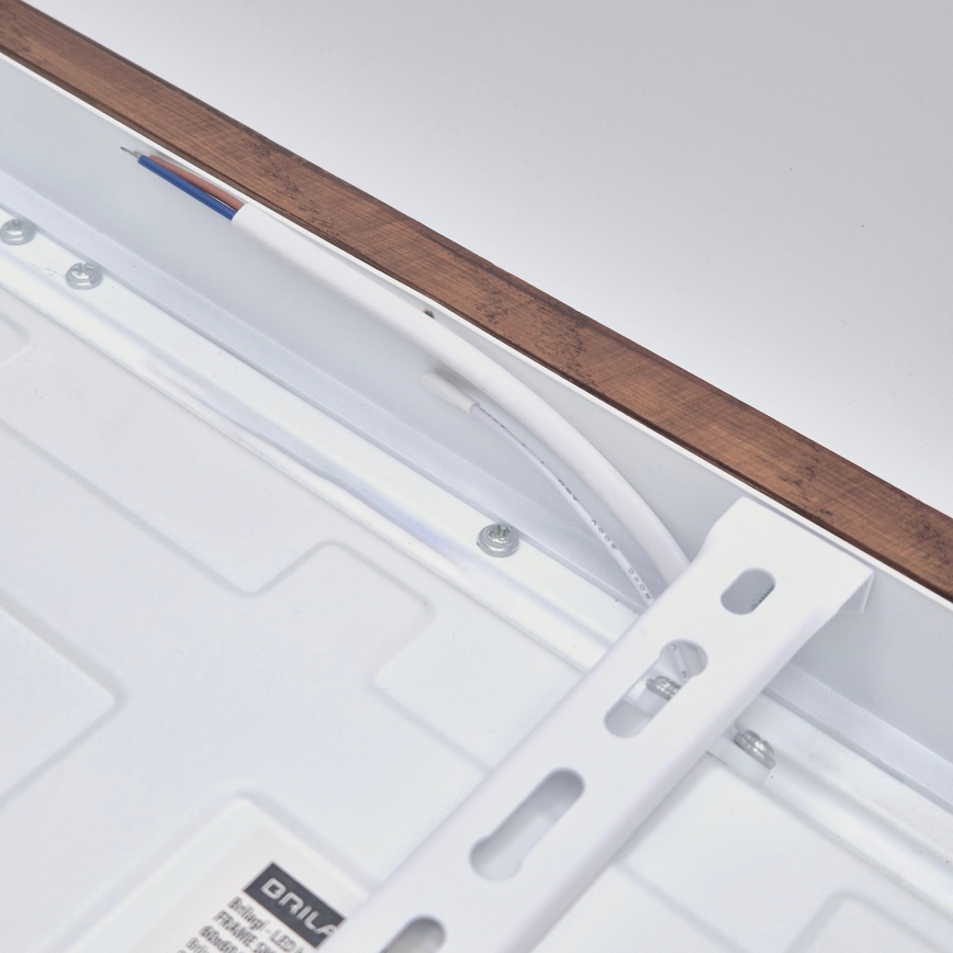Brilagi - LED Kattovalaisin kylpyhuoneeseen WOODY FRAME LED/40W/230V 60x60 cm IP44 kirsikka