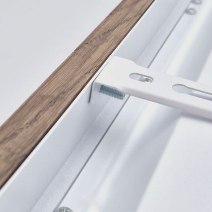 Brilagi - LED Kylpyhuoneen kattovalaisin WOODY FRAME LED/50W/230V 120x30 cm IP44 pähkinä