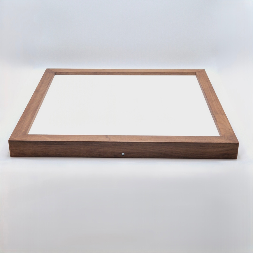 Brilagi - LED Kattovalaisin kylpyhuoneeseen WOODY FRAME LED/50W/230V 60x60 cm IP44 tammikirsikka