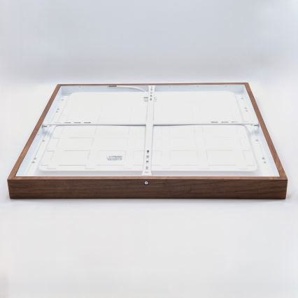Brilagi - LED Kattovalaisin kylpyhuoneeseen WOODY FRAME LED/50W/230V 60x60 cm IP44 tammikirsikka