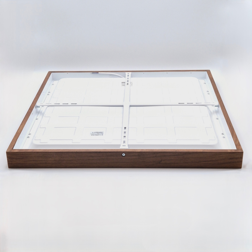 Brilagi - LED Kattovalaisin kylpyhuoneeseen WOODY FRAME LED/50W/230V 60x60 cm IP44 tammikirsikka
