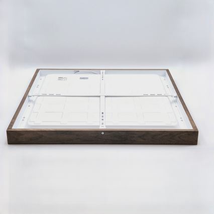 Brilagi - LED Kylpyhuoneen kattovalaisin WOODY FRAME LED/40W/230V 60x60 cm IP44 pähkinä