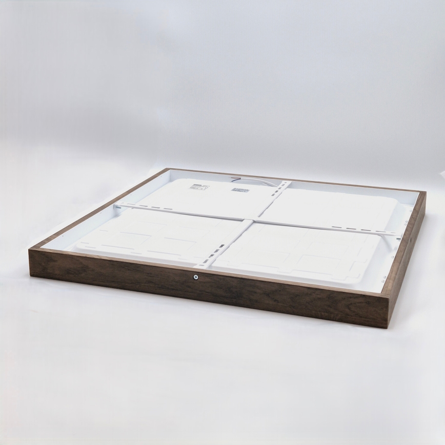 Brilagi - LED Kylpyhuoneen kattovalaisin WOODY FRAME LED/40W/230V 60x60 cm IP44 pähkinä