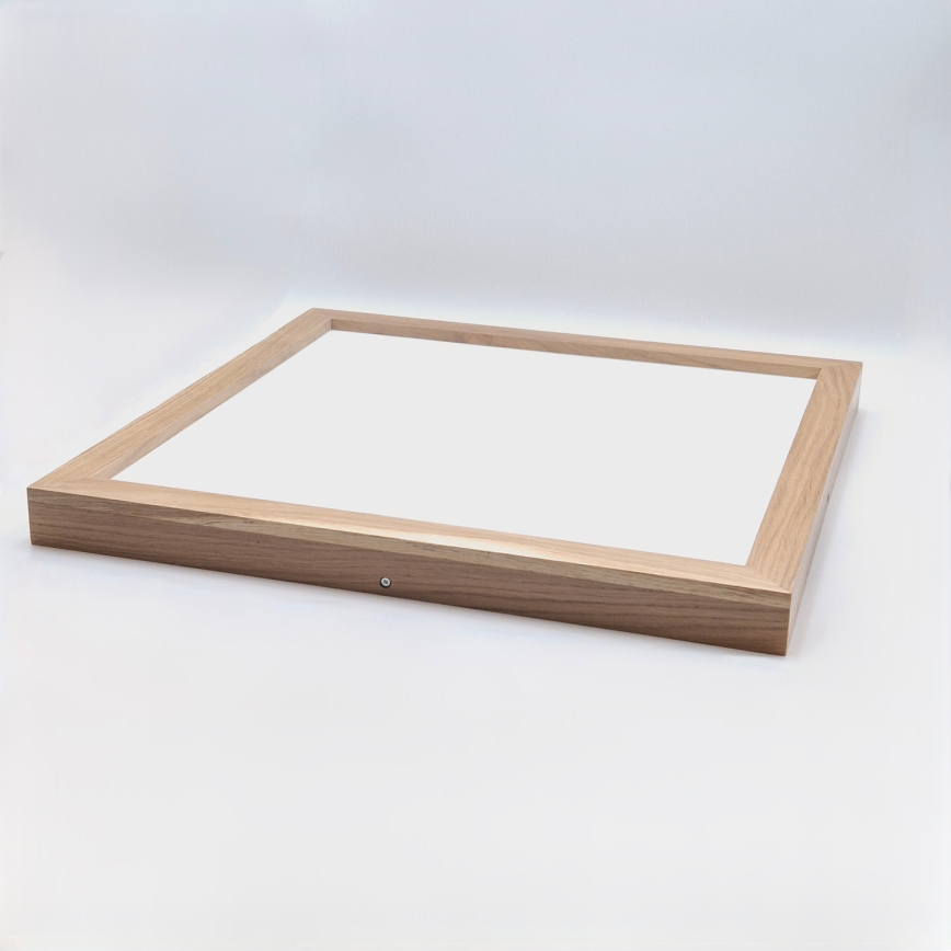 Brilagi - LED Kattovalaisin kylpyhuoneeseen WOODY FRAME LED/40W/230V 60x60 cm IP44 tammi