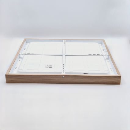 Brilagi - LED Kattovalaisin kylpyhuoneeseen WOODY FRAME LED/40W/230V 60x60 cm IP44 tammi