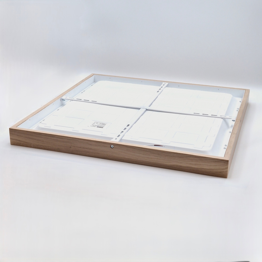 Brilagi - LED Kattovalaisin kylpyhuoneeseen WOODY FRAME LED/40W/230V 60x60 cm IP44 tammi