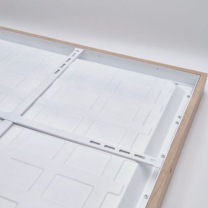 Brilagi - LED Kattovalaisin kylpyhuoneeseen WOODY FRAME LED/40W/230V 60x60 cm IP44 tammi