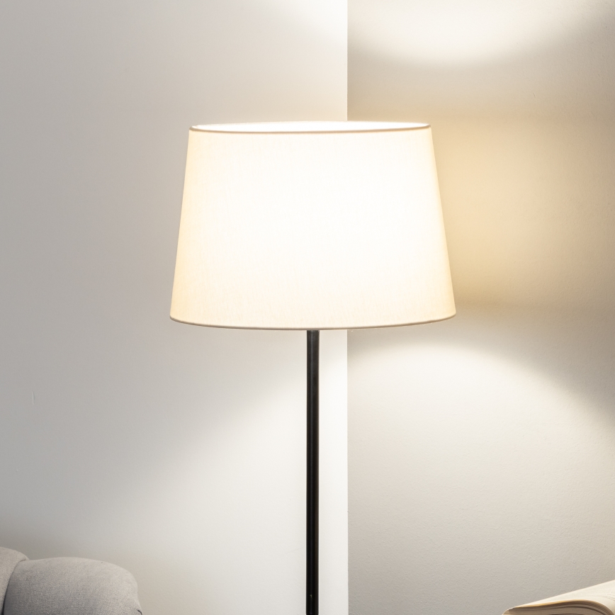 Brilagi - LED-lattiavalaisin CERIA 1xE27/40W/230V, halkaisija 30 cm beige/musta