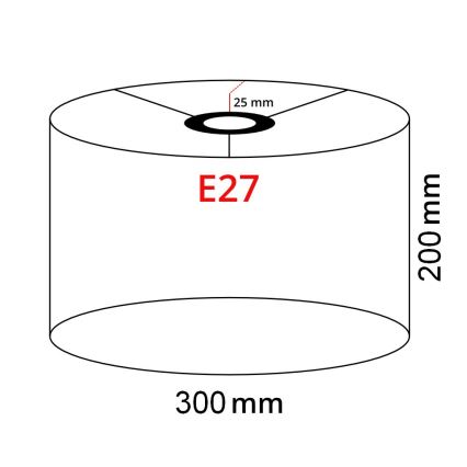 Brilagi - LED-lattiavalaisin CERIA 1xE27/40W/230V halkaisija 30 cm valkoinen/musta