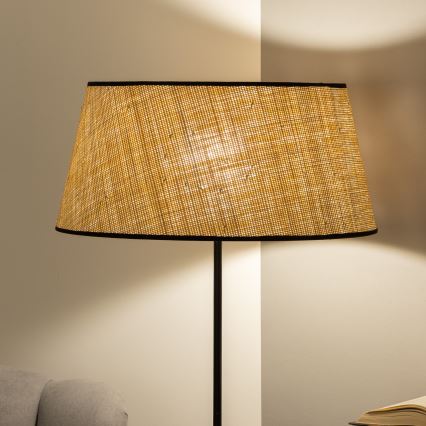 Brilagi - LED-lattiavalaisin CERIA 1xE27/40W/230V halkaisija 50 cm beige/musta