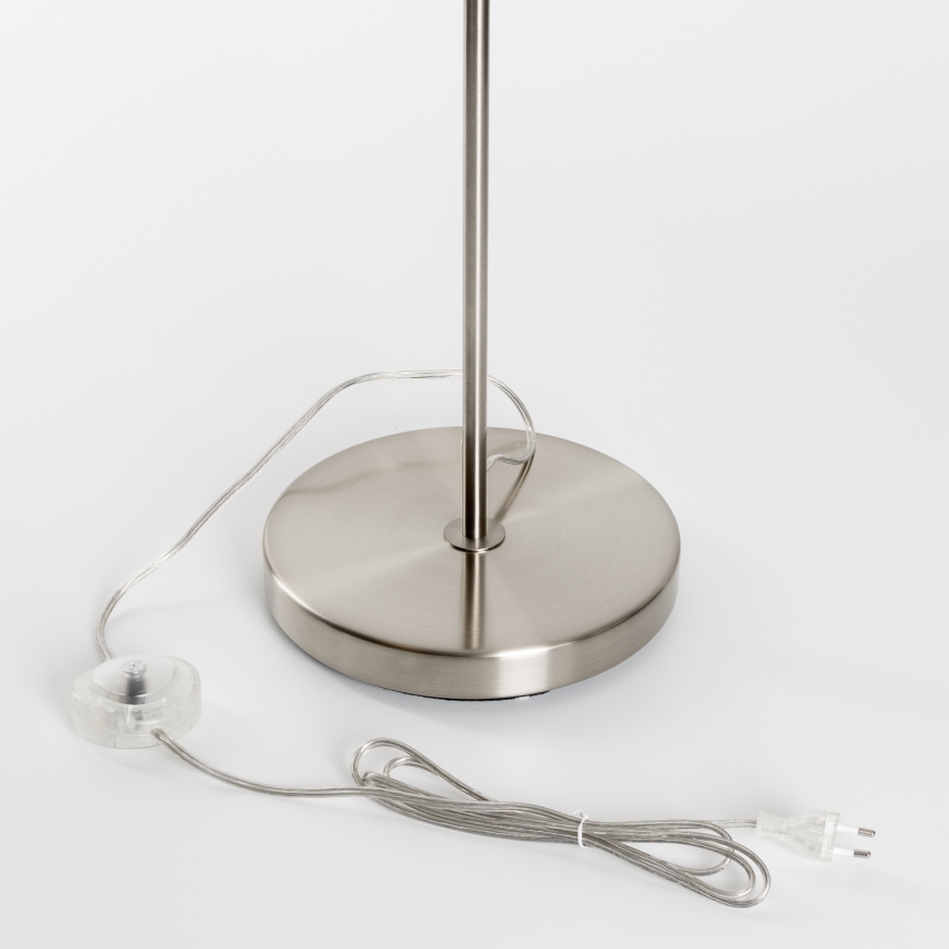 Brilagi - LED-lattiavalaisin CERIA 1xE27/40W/230V Ø 25 cm harmaa/matattu kromi