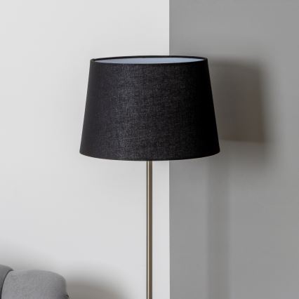 Brilagi - LED-lattiavalaisin CERIA 1xE27/40W/230V Ø 30 cm musta/mattakromi