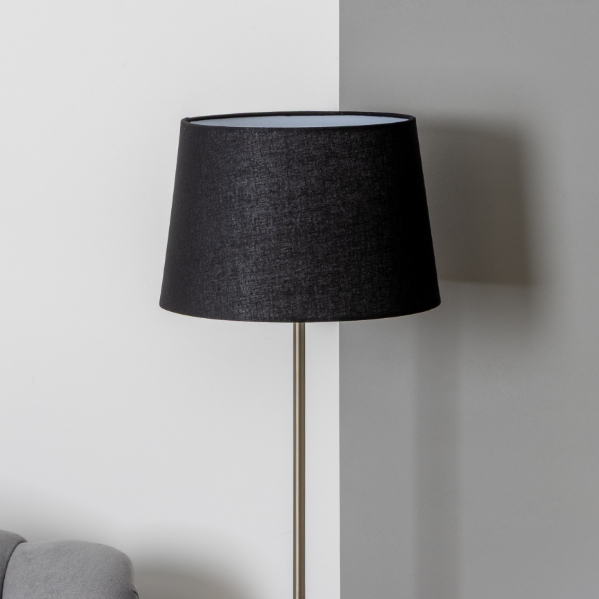 Brilagi - LED-lattiavalaisin CERIA 1xE27/40W/230V Ø 30 cm musta/mattakromi