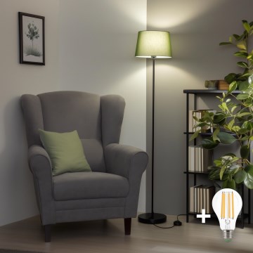 Brilagi - LED-lattiavalaisin CERIA 1xE27/40W/230V Ø 30 cm vihreä/musta