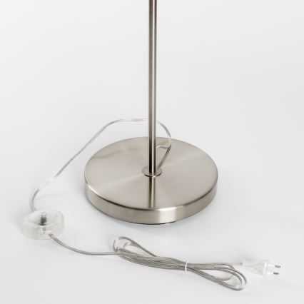 Brilagi - LED-lattiavalaisin CERIA 1xE27/40W/230V Ø 35 cm beige/mattakromi