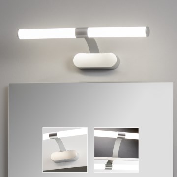 Brilagi - LED-peilivalaisin kylpyhuoneeseen 2-in-1 TUBEO LED/6W/230V 40 cm IP44 hopea