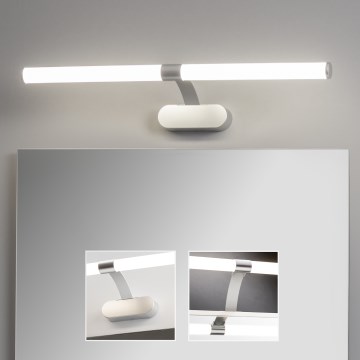 Brilagi - LED-peilivalaisin kylpyhuoneeseen 2-in-1 TUBEO LED/8W/230V 60 cm IP44 hopea