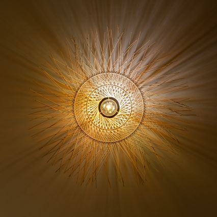 Brilagi - LED-pinta-asennettava kattokruunu CERIA BOHO 1xE27/40W/230V halkaisija 100 cm bambu
