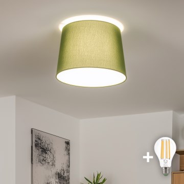 Brilagi - LED-pinta-asennettava kattovalaisin CERIA 1xE27/40W/230V Ø 30 cm vihreä