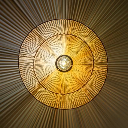 Brilagi - LED-pinta-asennettava kattovalaisin CERIA BOHO 1xE27/40W/230V Ø 50 cm ruskea