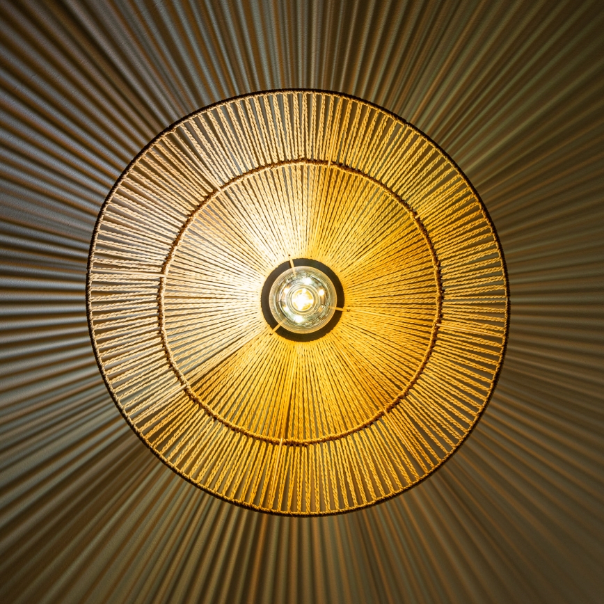 Brilagi - LED-pinta-asennettava kattovalaisin CERIA BOHO 1xE27/40W/230V Ø 50 cm ruskea