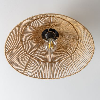 Brilagi - LED-pinta-asennettava kattovalaisin CERIA BOHO 1xE27/40W/230V Ø 50 cm ruskea