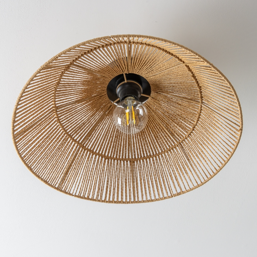 Brilagi - LED-pinta-asennettava kattovalaisin CERIA BOHO 1xE27/40W/230V Ø 50 cm ruskea